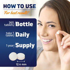 Vitamatic per-pack information for easy dosing.