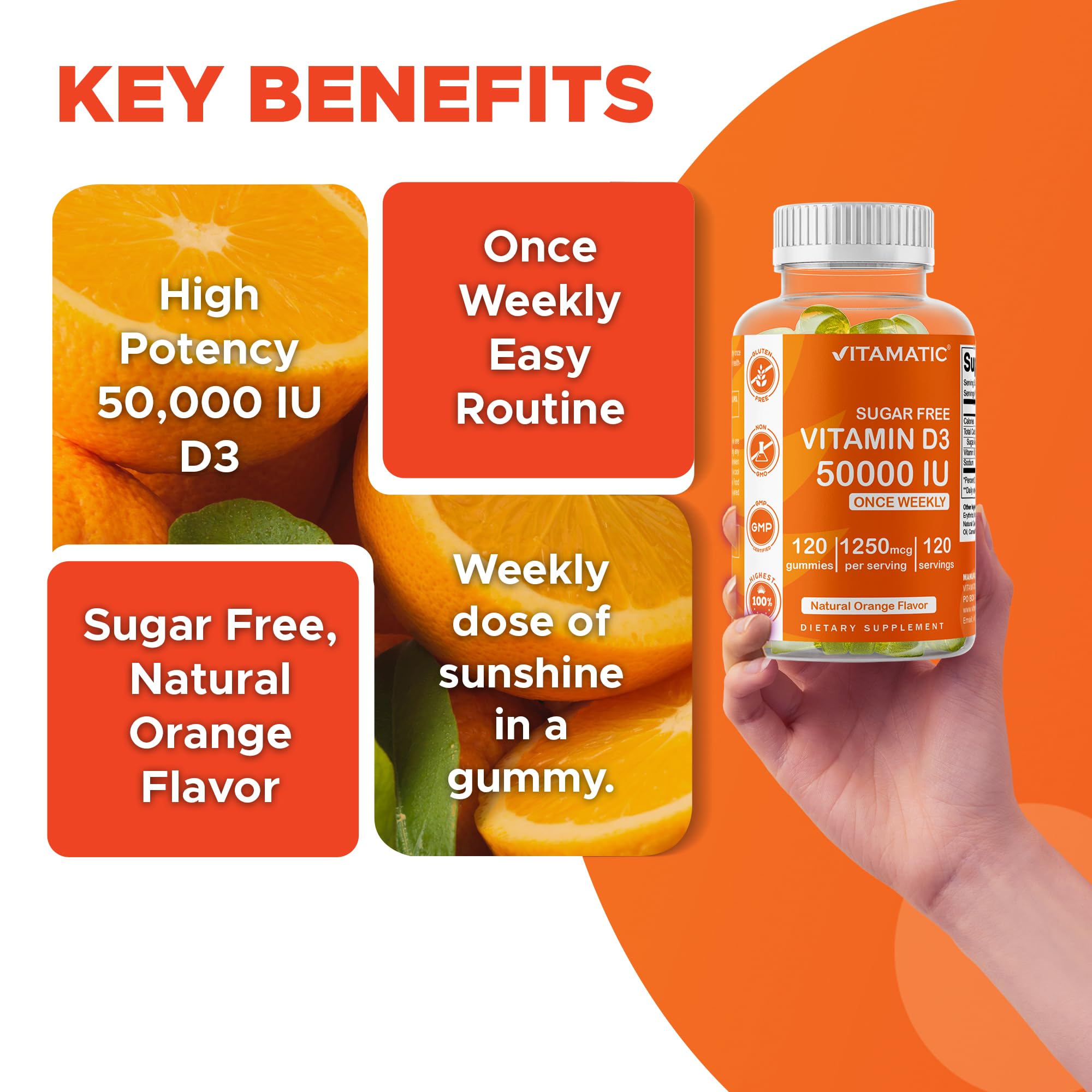 Vitamatic allergen-free gummies free of soy, yeast, wheat, and eggs.