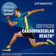 Vitamatic Taurine bottle back — clear ingredient details