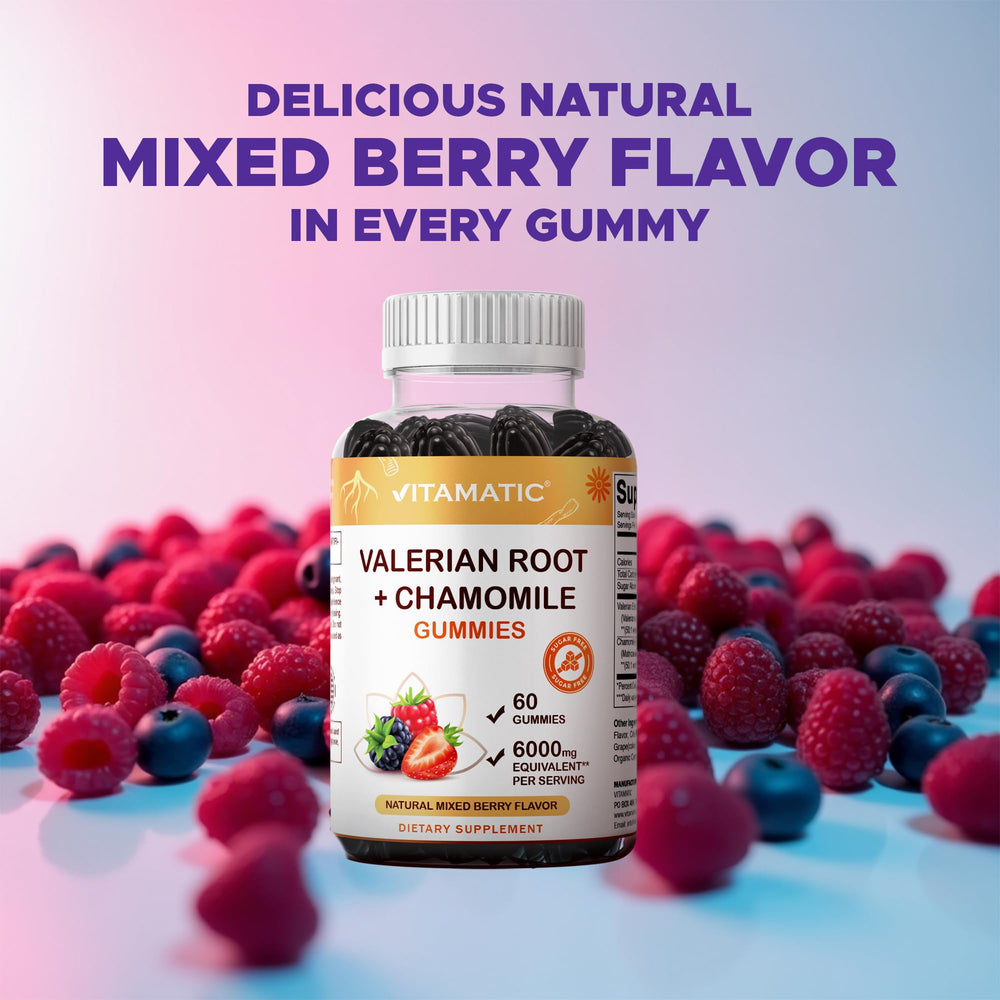 Vitamatic third-party testing seal ensuring purity and potency.