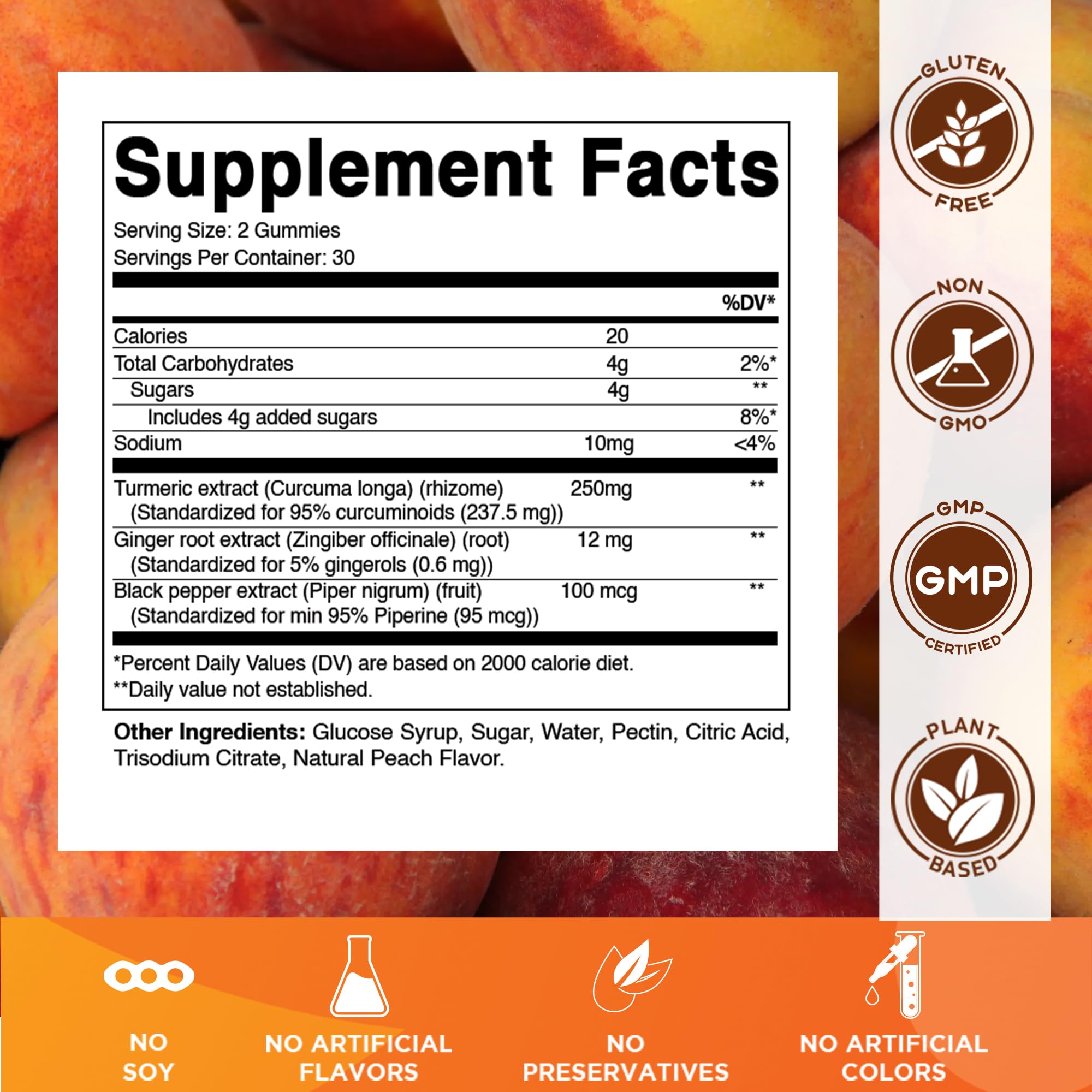Vitamatic turmeric gummies with ginger boost for better absorption