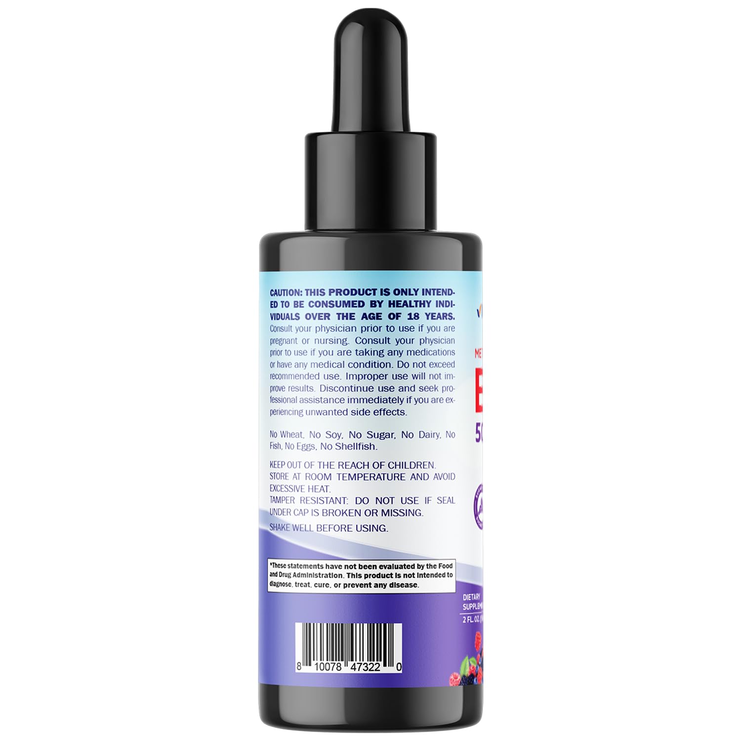 Vitamatic USA-made label emphasizing allergen-friendly ingredients