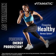 Vitamatic bottle with glass shows easy daily supplement routine