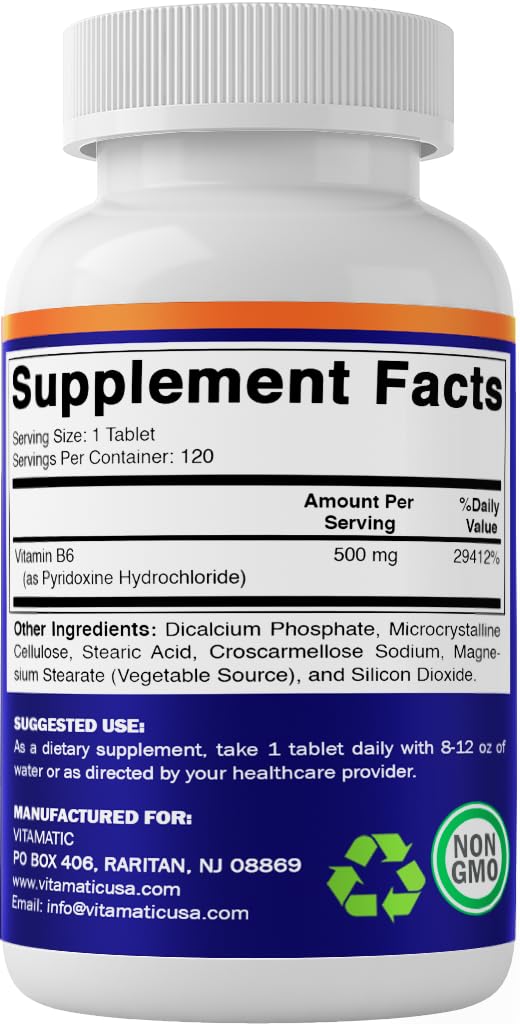 Daily use scenario with Vitamatic B6 500 mg in a routine
