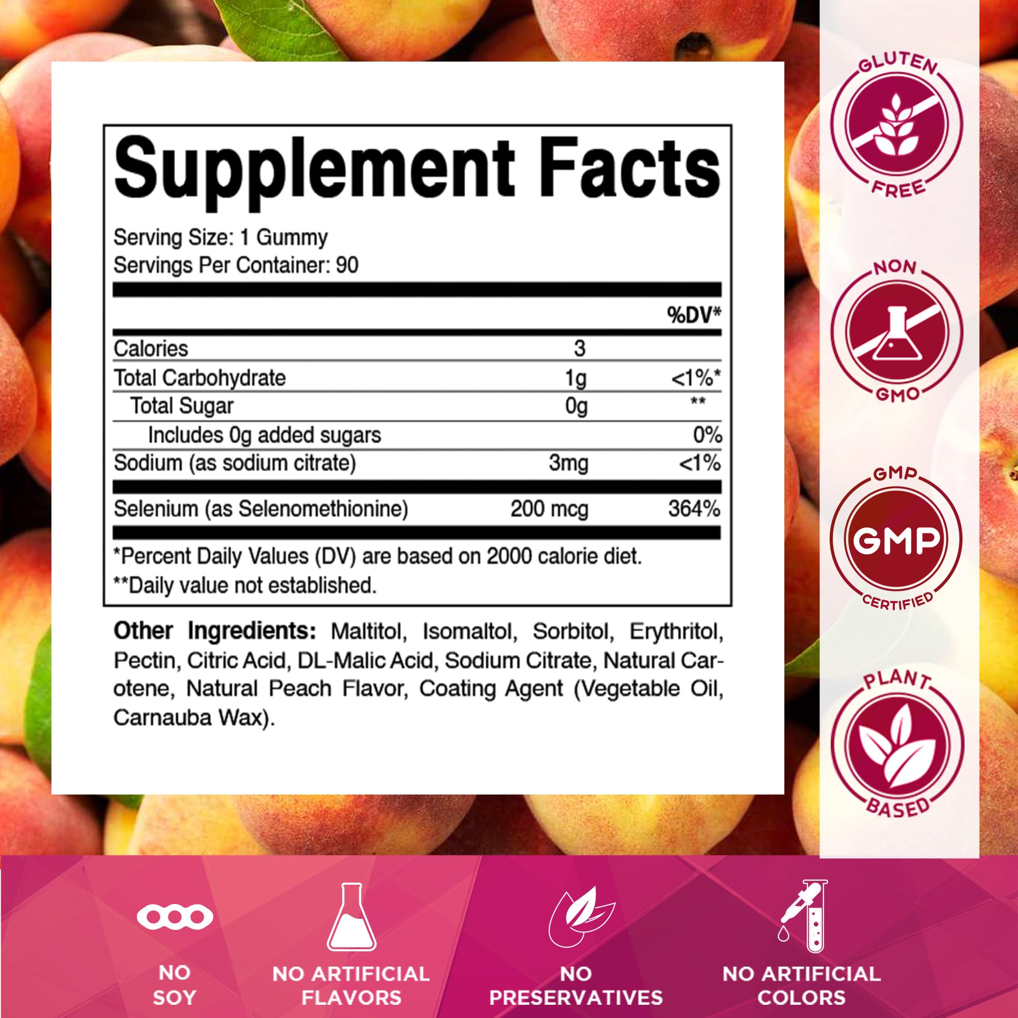 Close-up of bottle pouring gummies for easy daily supplementation.
