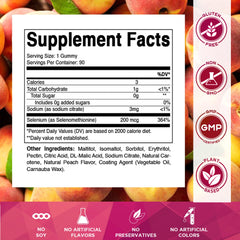 Close-up of bottle pouring gummies for easy daily supplementation.