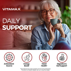 Vitamax apple cider vinegar with mother capsules capture traditional mother-infused vinegar benefits.