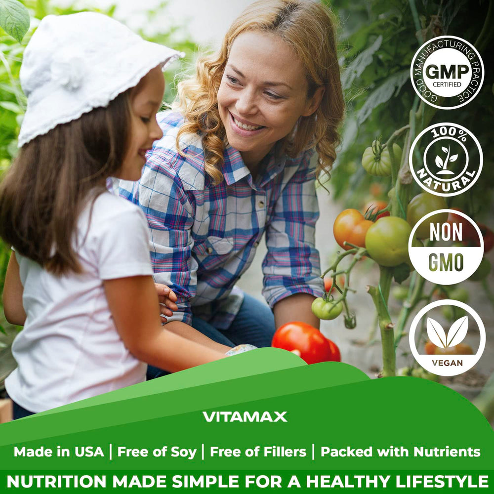Vitamax-vegan-cruelty-free-label confirms plant-based, ethical formulation