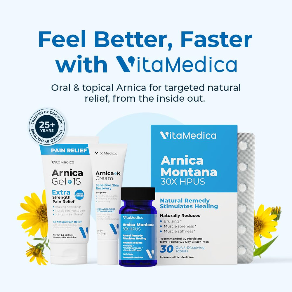 VitaMedica Arnica 30X tablets easy-dispense pack for quick home dosing