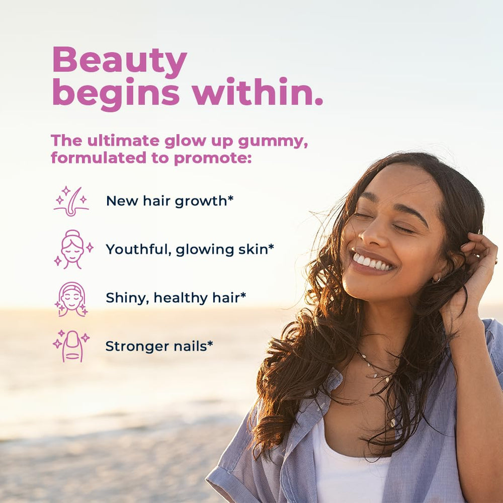 VitaMedica Beauty Bites close-up texture shows soft, chewy gummies for daily use.