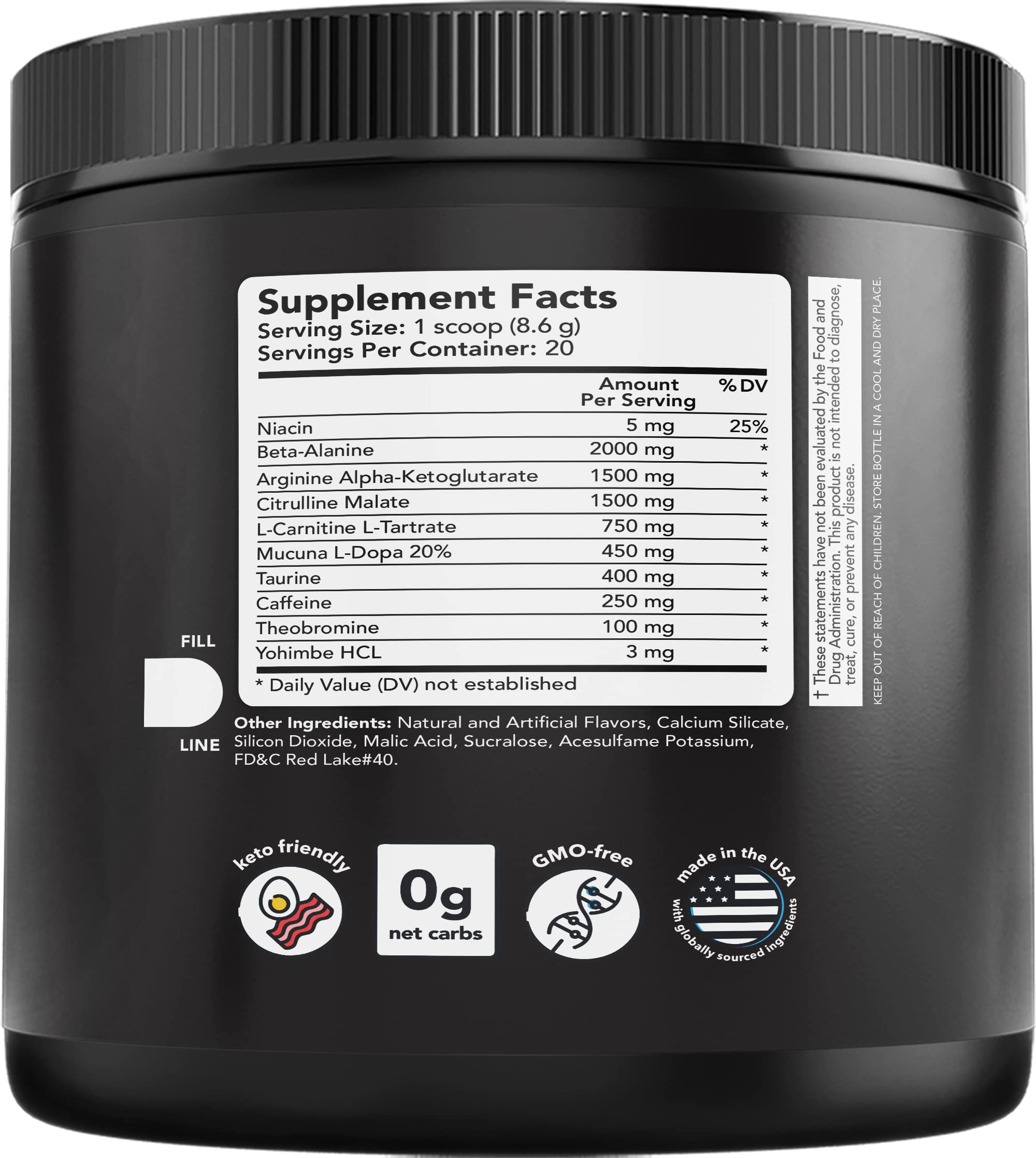 GX7 powder scoop shows precise serving for consistent energy before workouts.