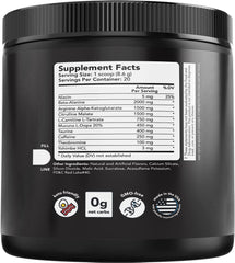 GX7 powder scoop shows precise serving for consistent energy before workouts.