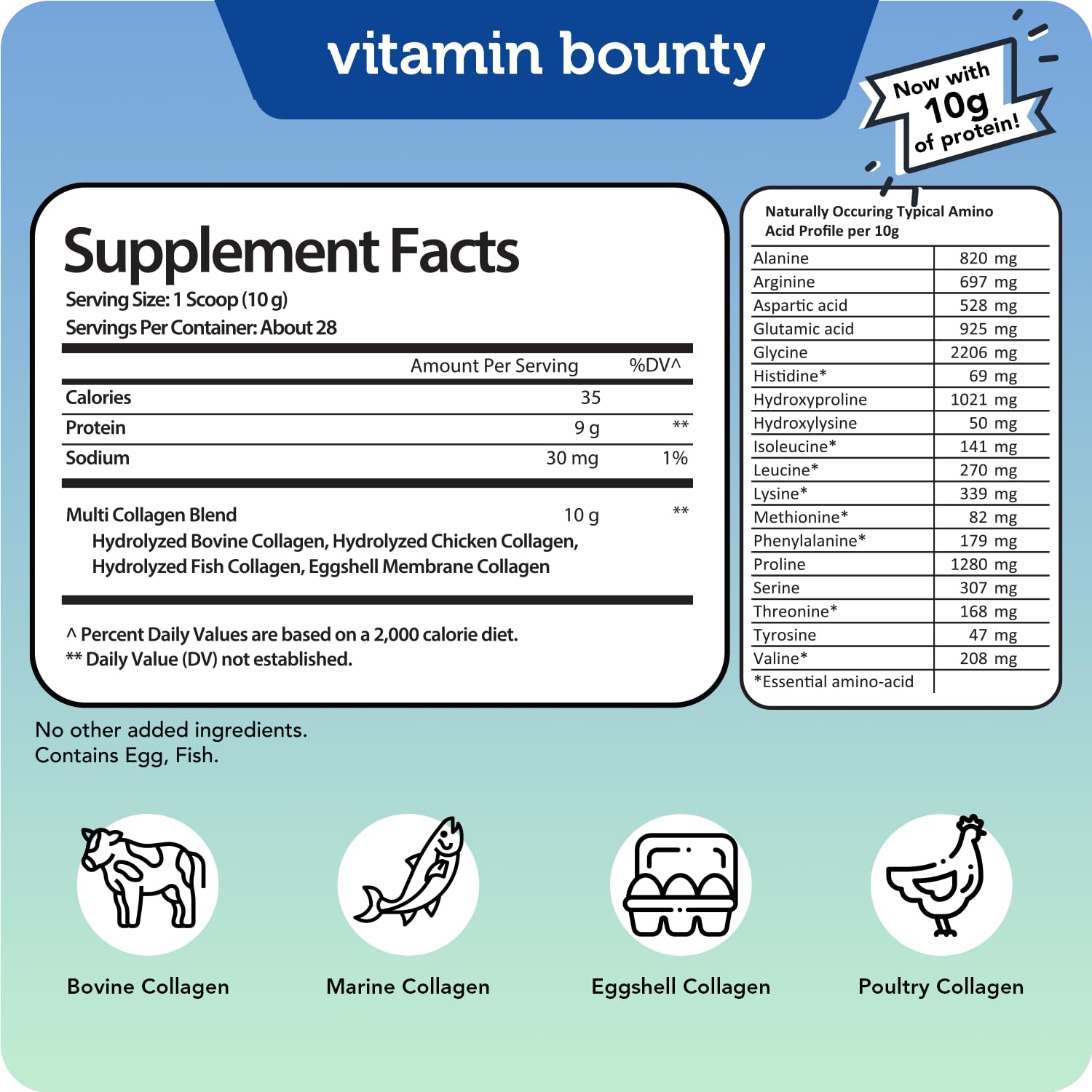 Vitamin Bounty Multi Collagen in a glass of water after a quick mix.