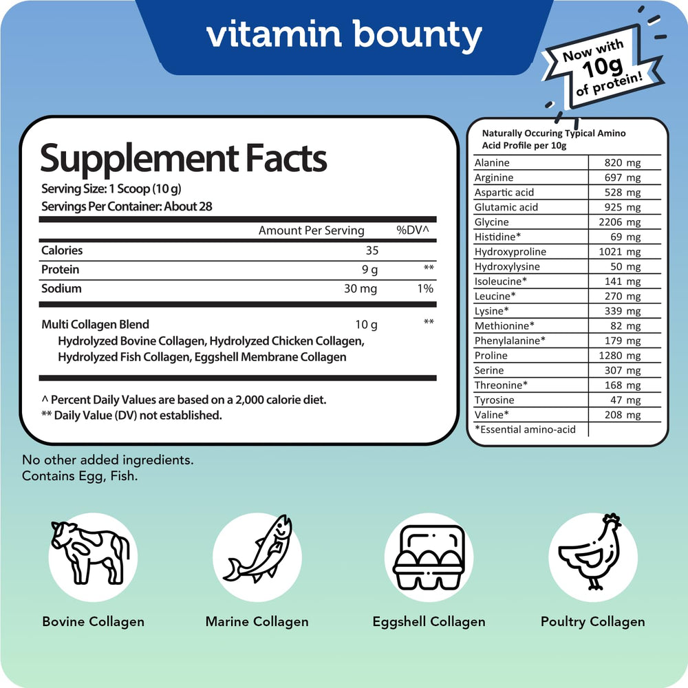 Vitamin Bounty Multi Collagen in a glass of water after a quick mix.