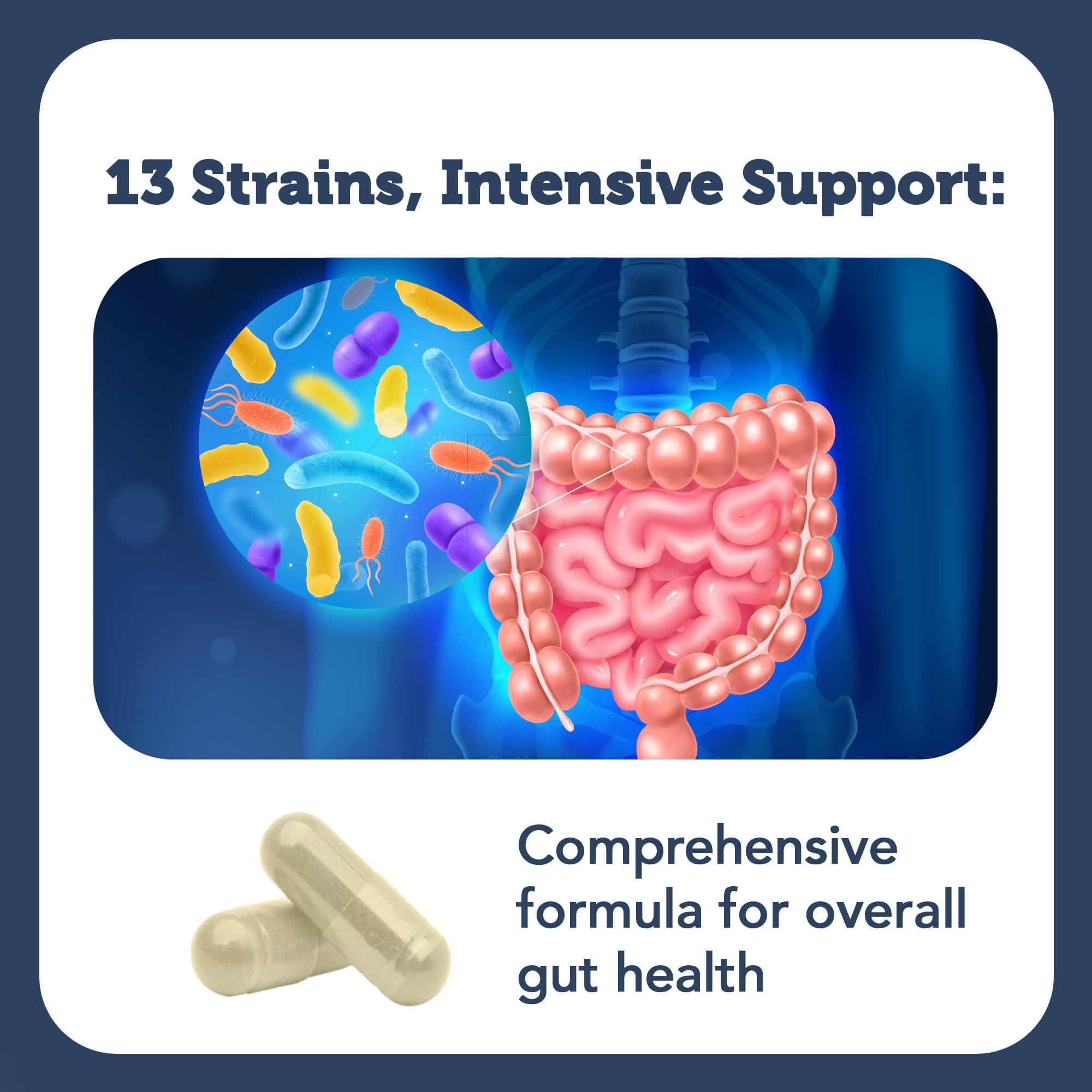 Capsules from Vitamin Bounty Pro-50 for easy daily use.