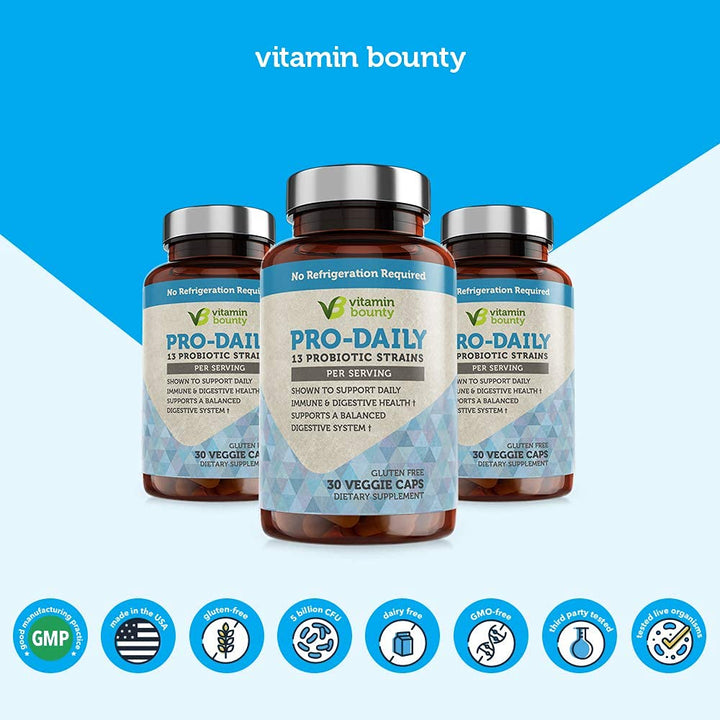 Vitamin Bounty Pro-Daily packaging emphasizes potency and quality.
