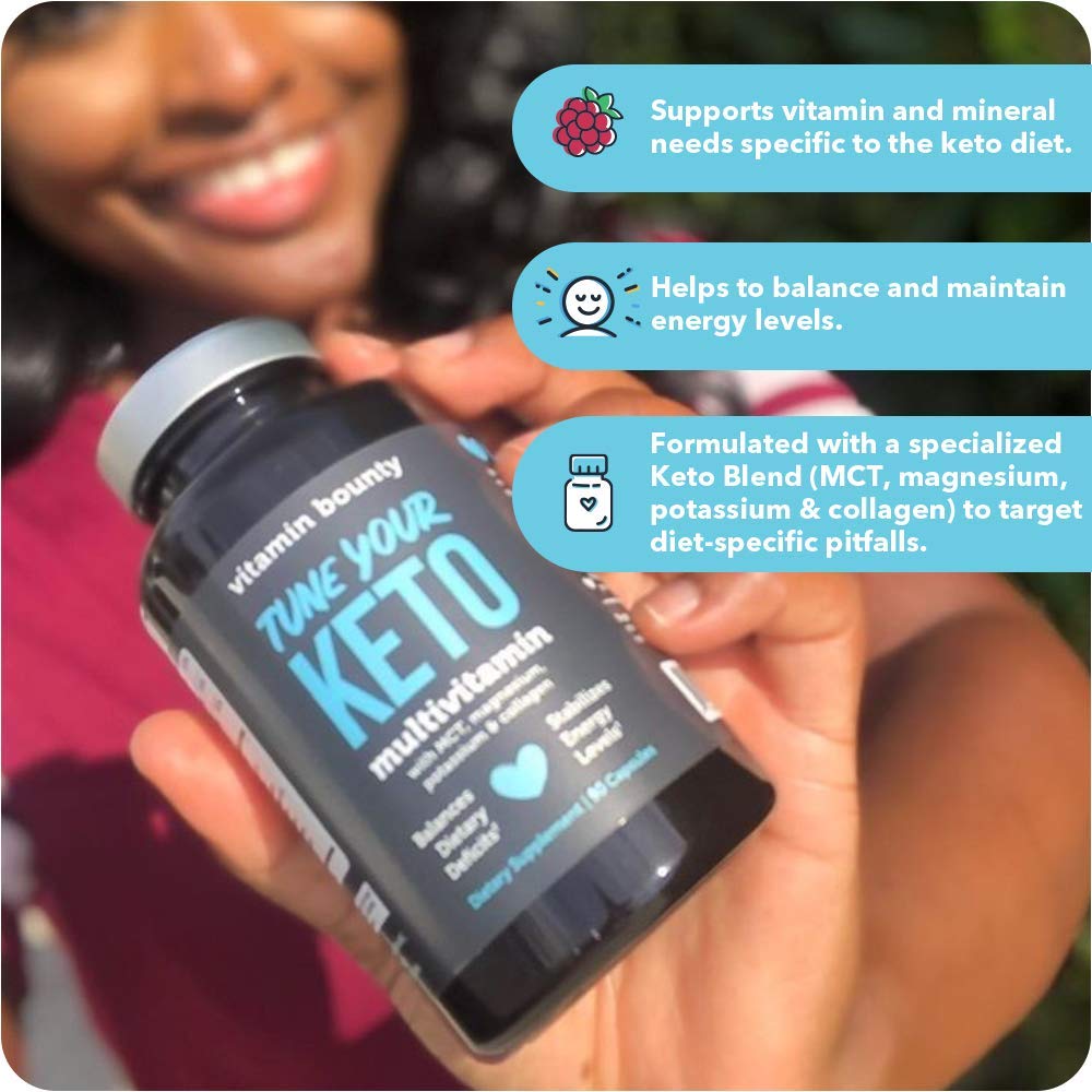 Ketosis-friendly graphic associated with Vitamin Bounty multivitamin