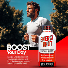 Vitamin Energy B12 Acai Pomegranate shot green tea close-up with zero calories