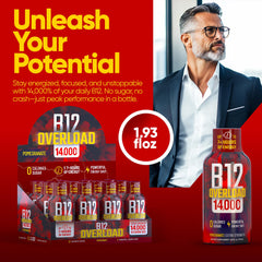 Vitamin Energy B12 Overload zero sugar formula supports calorie-free energy