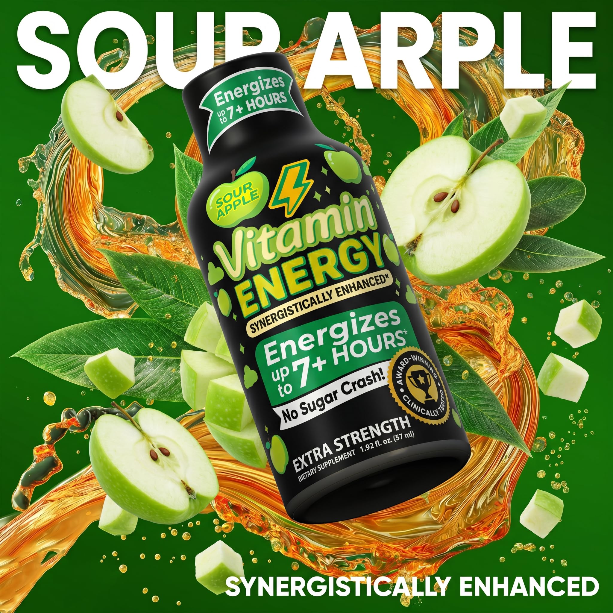 Vitamin Energy botella vertido en entorno de gimnasio