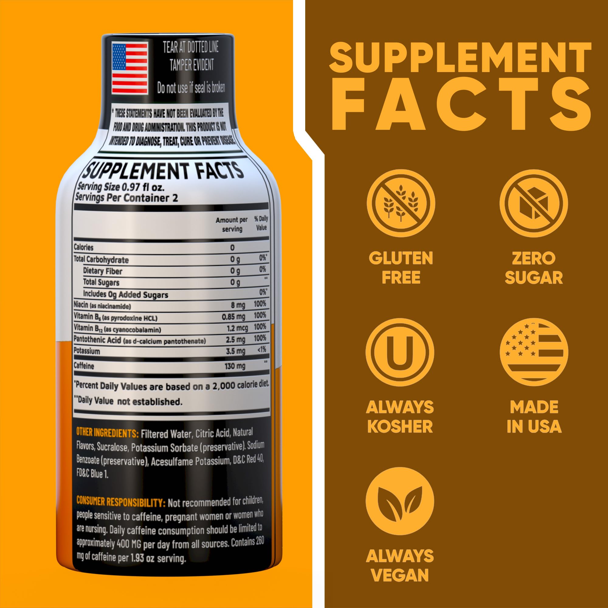 Vitamin Energy Cherry Limeade label highlights caffeine and B-vitamins for quick alertness.