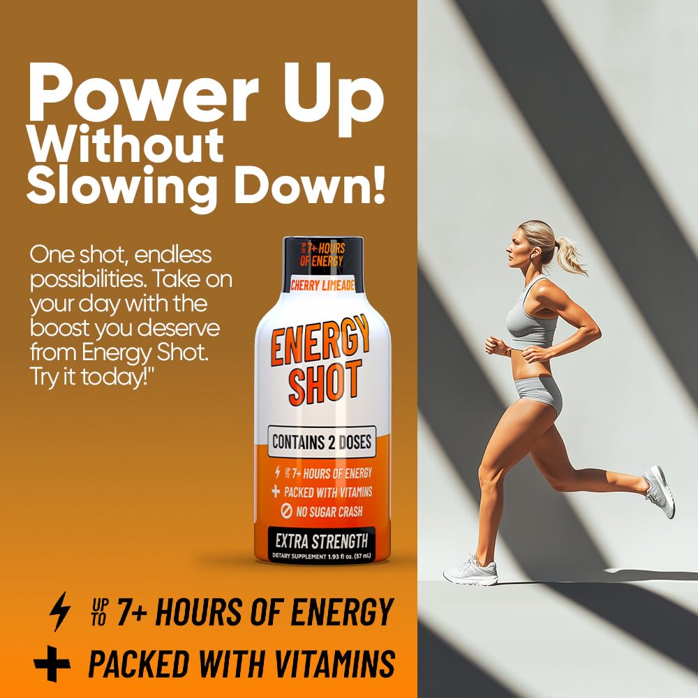Vitamin Energy shot features electrolytes and vegan-friendly ingredients for hydration.