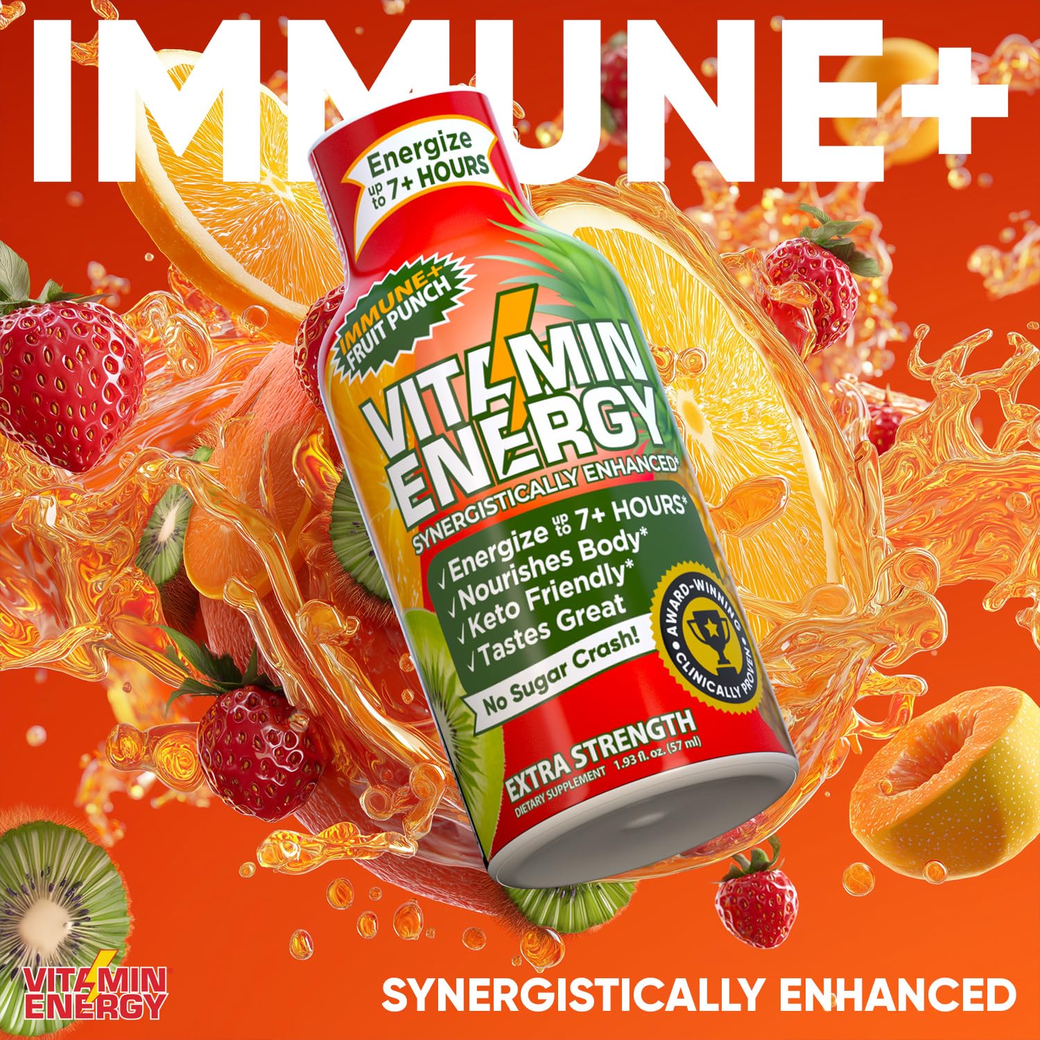 Vitamin Energy Citicoline shot promoting mental focus and cognitive performance