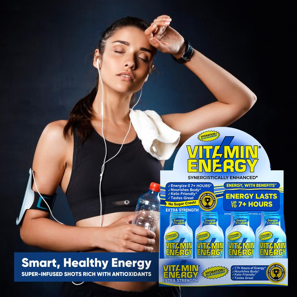 Vitamin Energy Compact Shot designed for workouts and high-intensity activity.