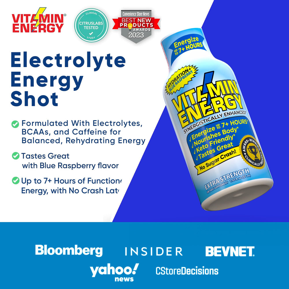 Vitamin Energy Energy duration up to 7+ hours conveys long-lasting vigor.