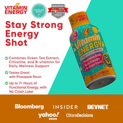 Vitamin Energy Immune+ bottle on a desk, supporting daytime focus