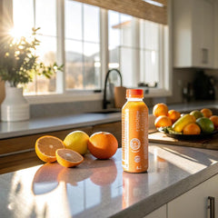 Vitamin Energy Immune+ ingredients label close-up, highlights caffeine and B vitamins.