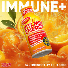 Vitamin Energy Immune+ Ingredients label shows essential vitamins.