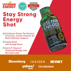 Vitamin Energy Immune+ Shot Army Orange pack, ideal for busy days.