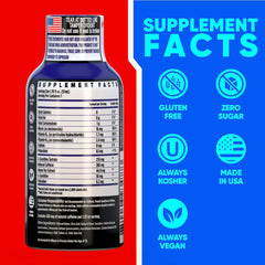 Vitamin Energy Immune+ Shot pack highlights convenient 48-pack for on-the-go focus.