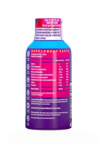 Vitamin Energy bottle on counter shows convenient single‑serve energy on the go.