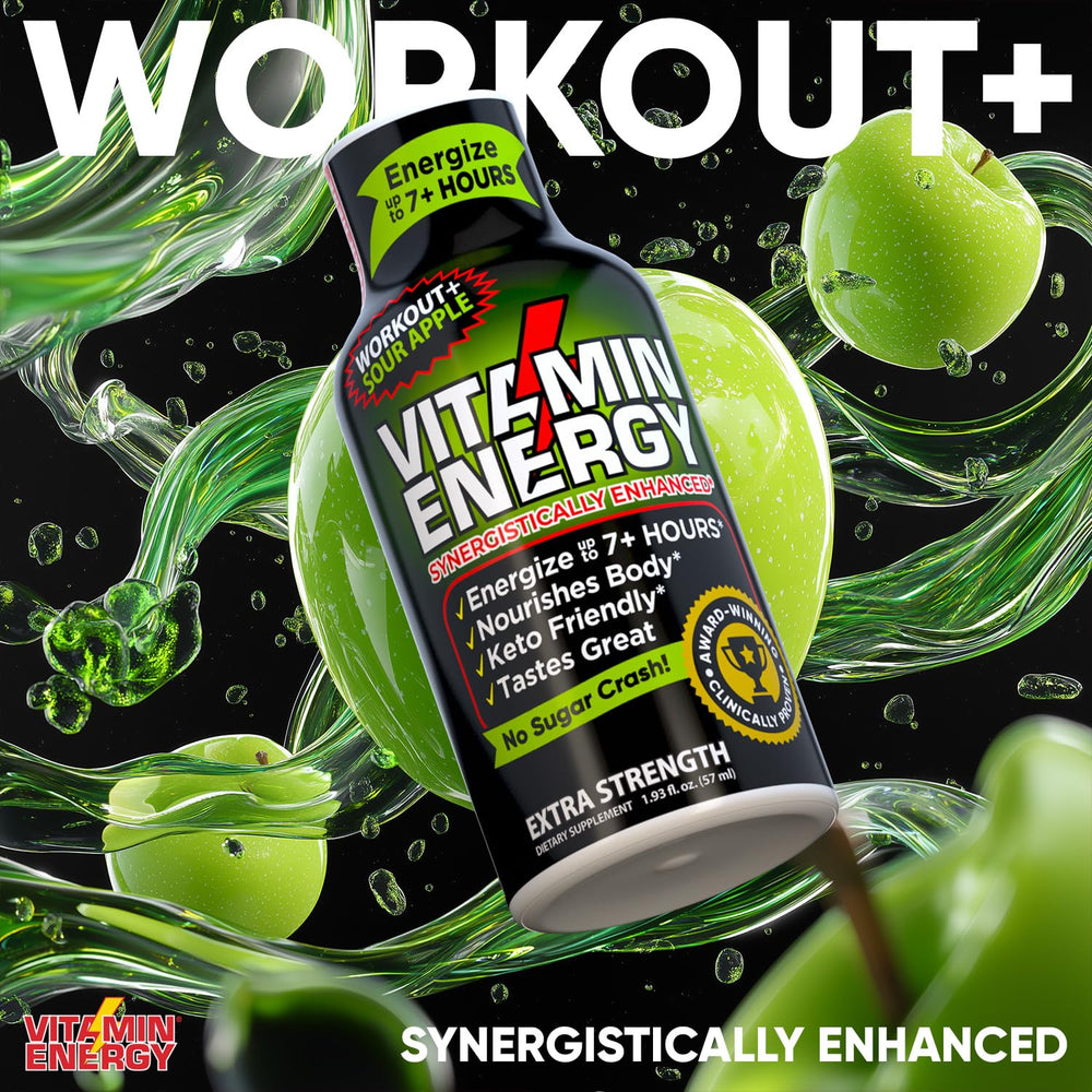 Close-up of the Vitamin Energy logo on the compact bottle