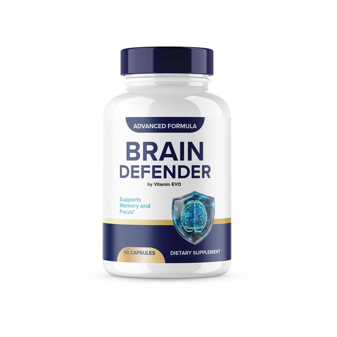 Vitamin Evo Brain Defender capsules bottle front view for daily cognitive support