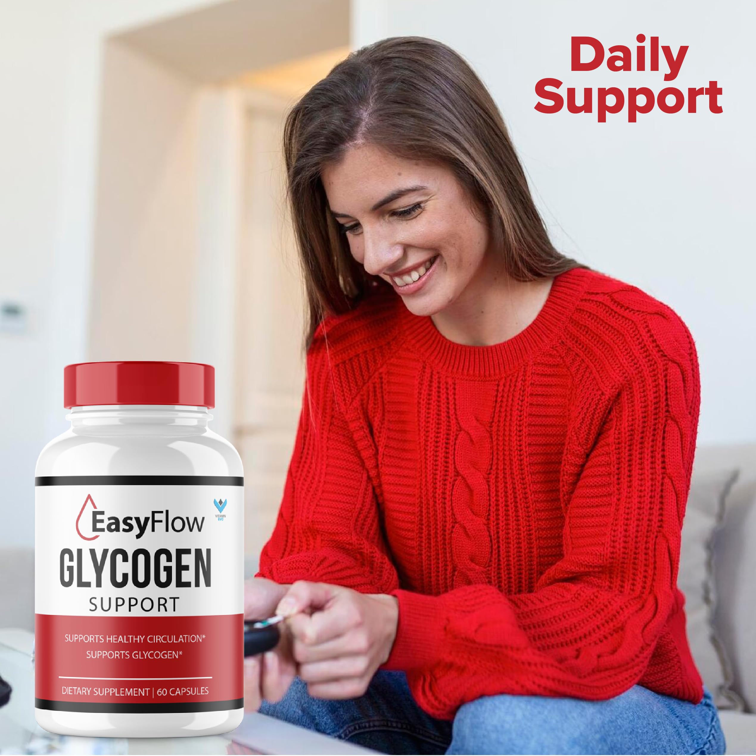 Close-up of Vitamin Evo EasyFlow Glycogen pills