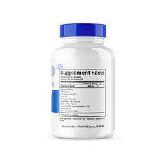 Vitamin Evo Nerve Flow bottle back, showing ingredients and dosage information for a 30-day supply.