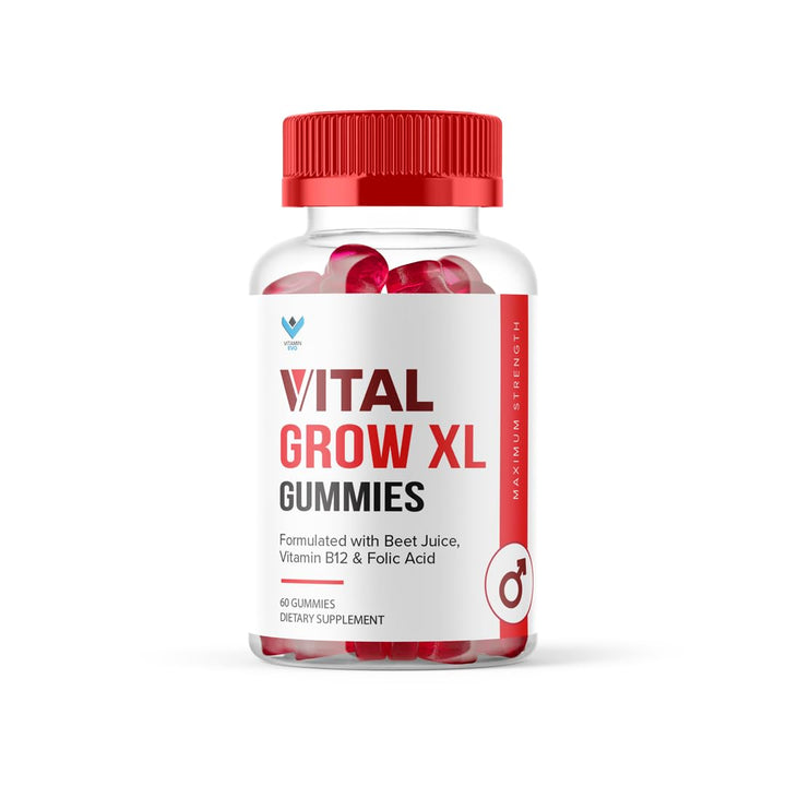 Close-up of Vital Grow XL gummies showing texture and flavor.
