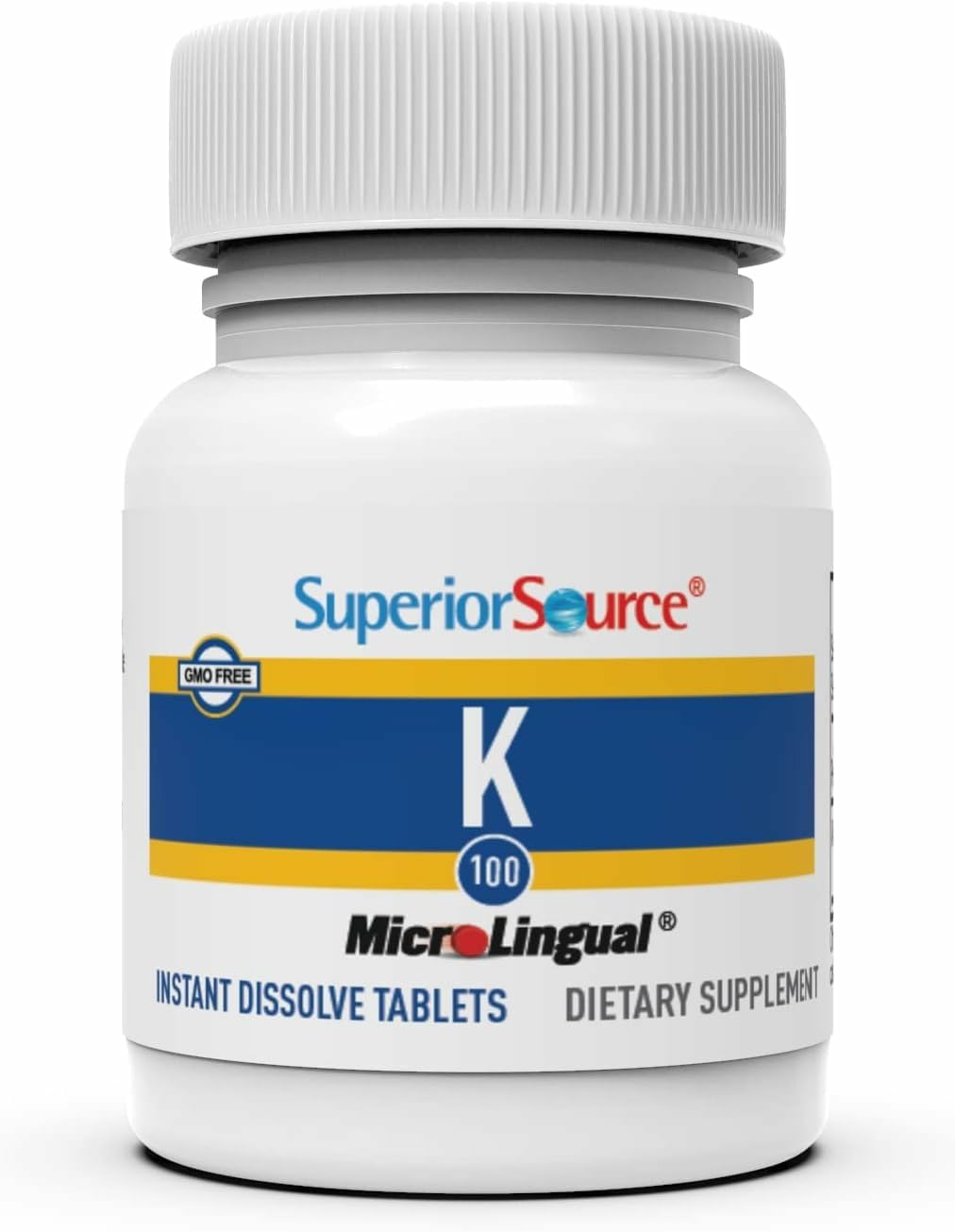 Vitamin K dissolving tablet under tongue close-up for quick administration