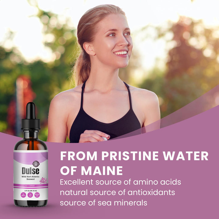 Vitamin Sea Maine coast dulse packaging indicating a clean coastal source of minerals