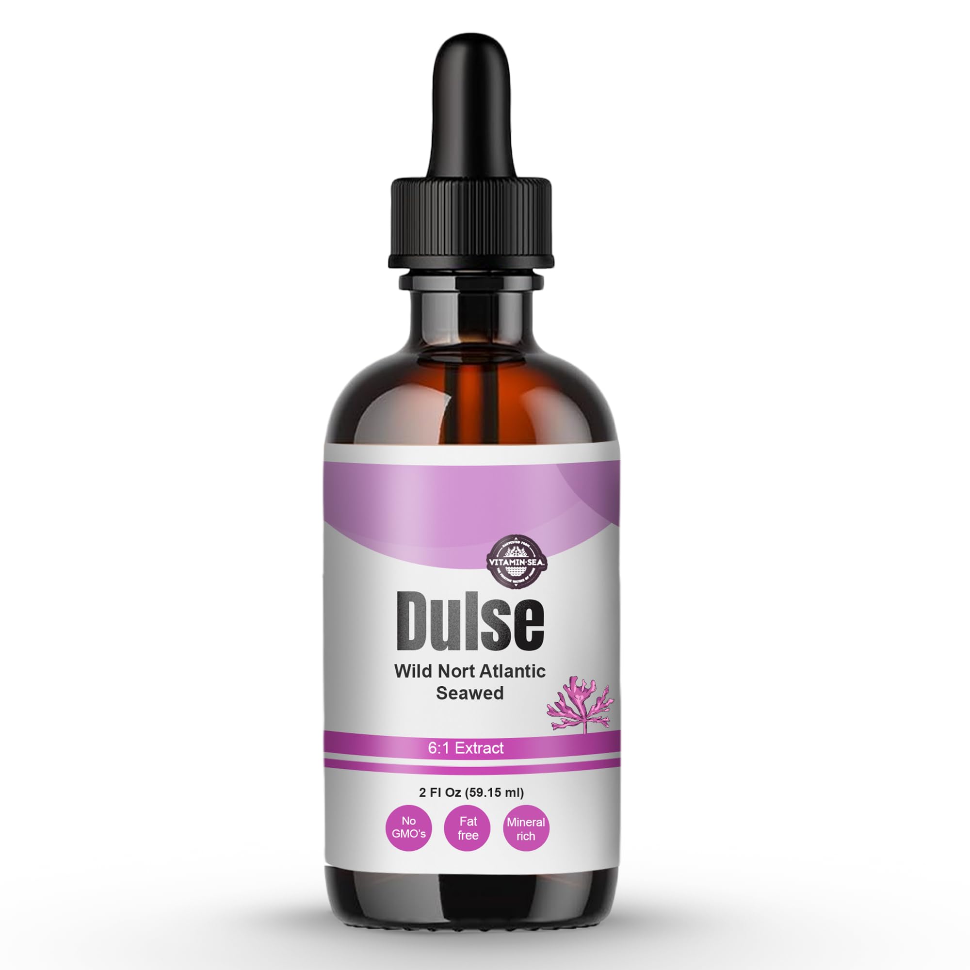 Vitamin Sea North Atlantic Dulse extract bottle shown for easy daily use in beverages