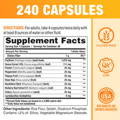 Vitamin World Colon Cleanse bottle label highlighting key ingredients.