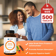 Vitamin World Gluten-free label on packaging indicating allergen-friendly tablets