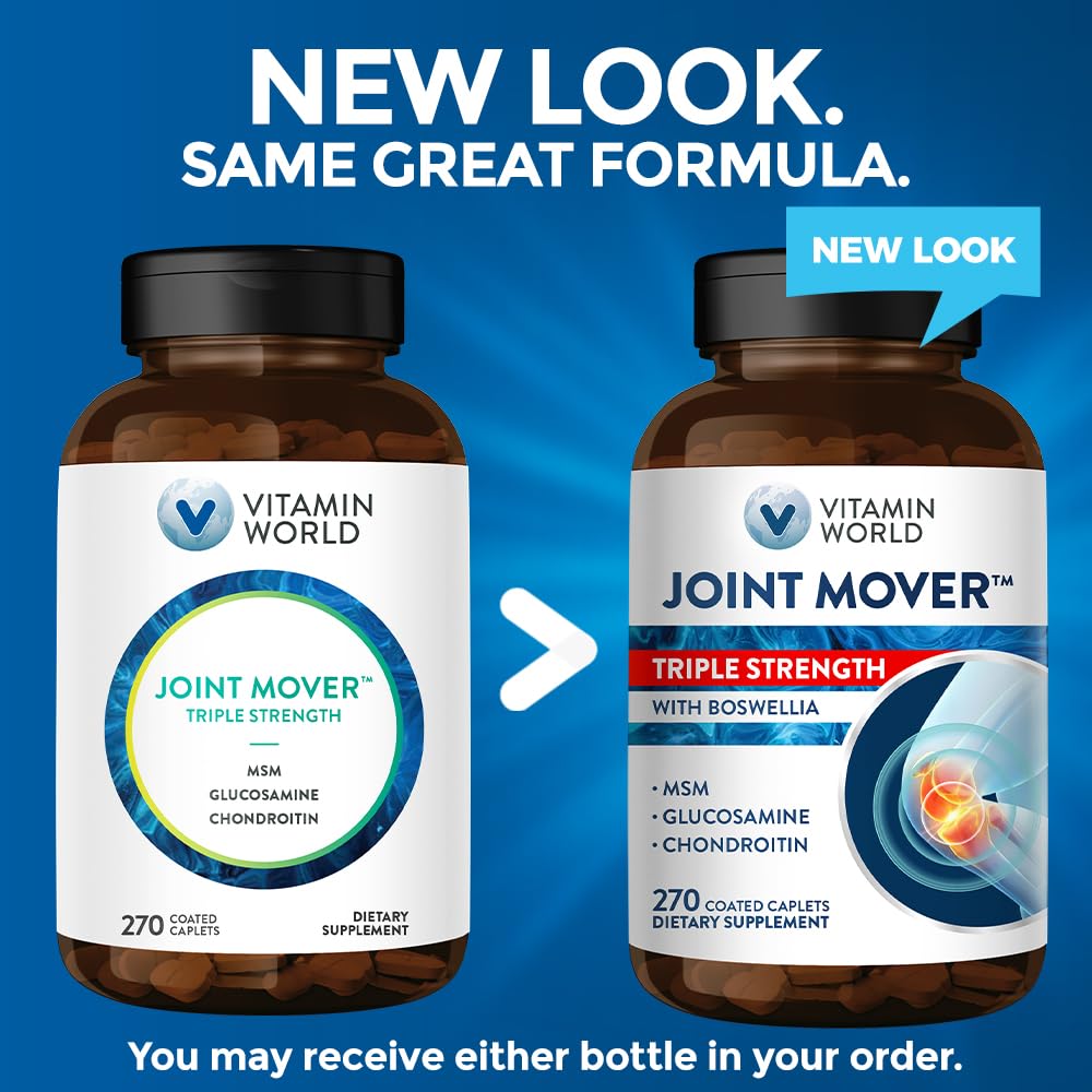 Vitamin World Joint Mover cap closeup highlighting secure packaging.