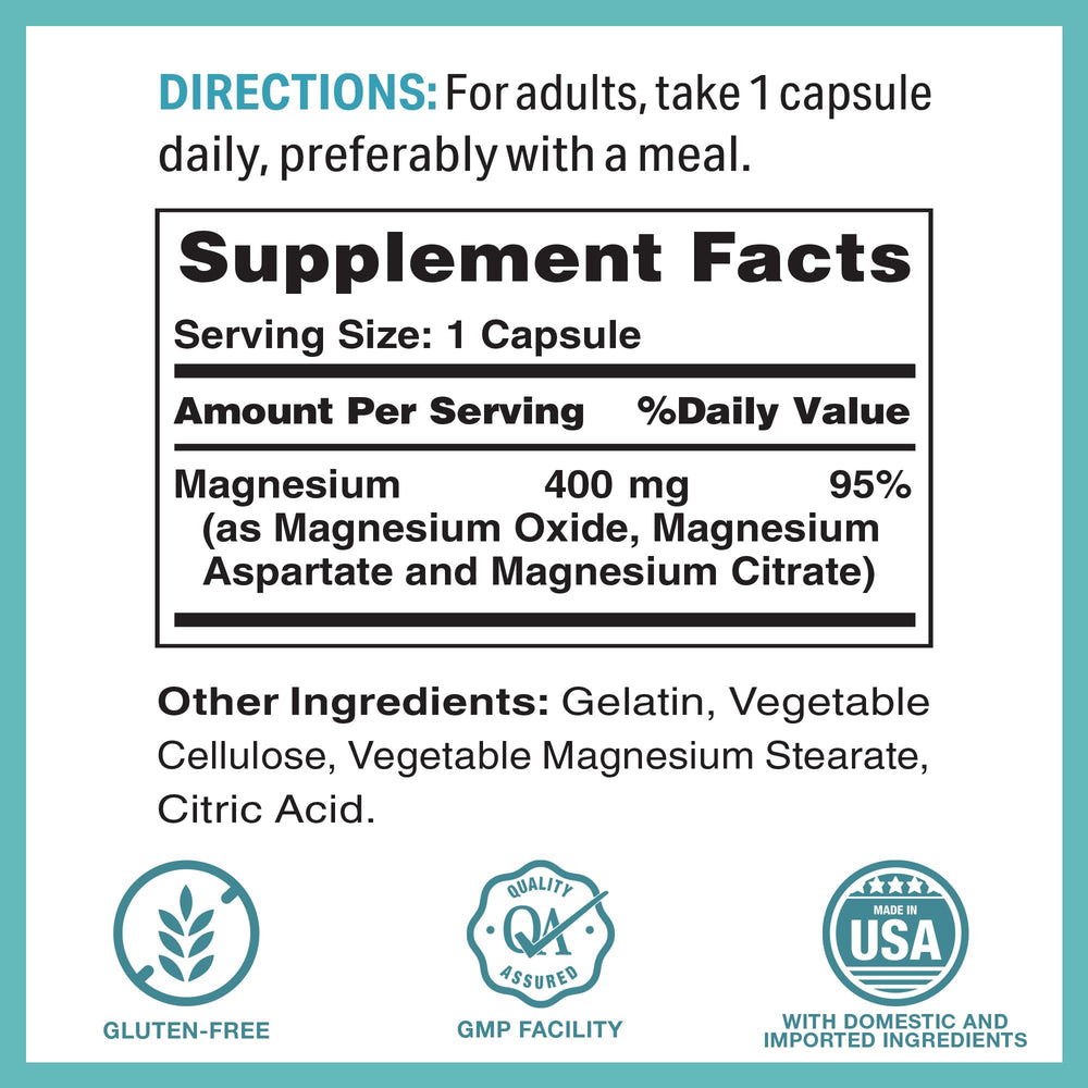 Close-up of Vitamin World Magnesium Complex capsules for easy daily intake.