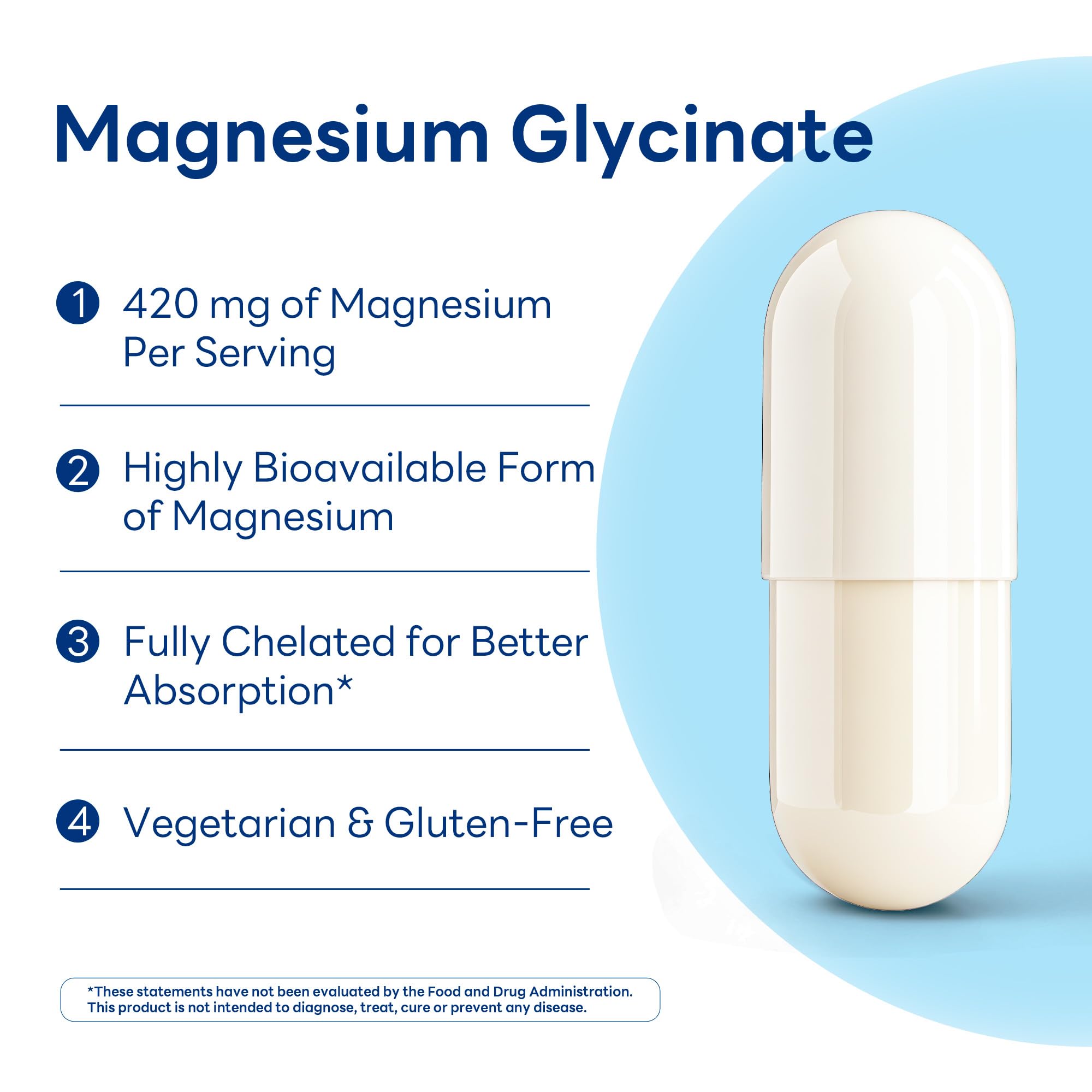 Vitamin World magnesium serving scoop supports easy daily dosing.