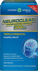 Vitamin World NeuroClear phosphatidylserine bottle for brain support and daily focus