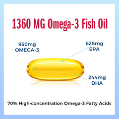 Vitamin World Omega-3 EPA DHA label close-up showing composition